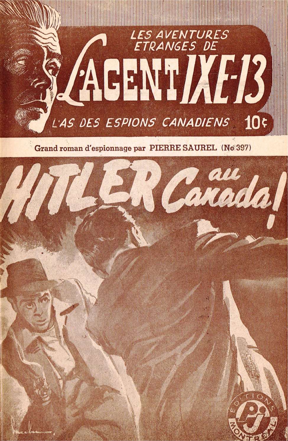 Book Cover For L'Agent IXE-13 v2 397 - Hitler au Canada