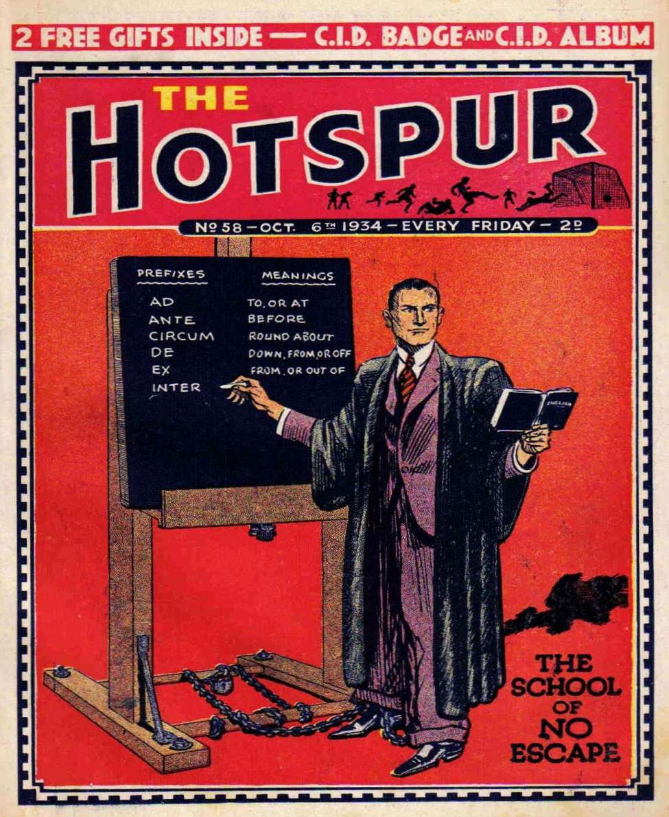 Comic Book Cover For The Hotspur 58