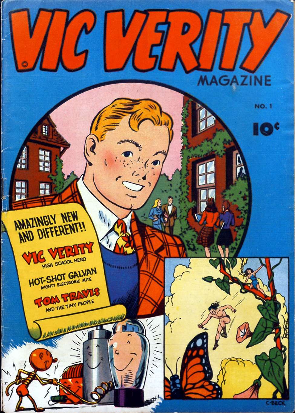 Comic Book Cover For Vic Verity Magazine 1