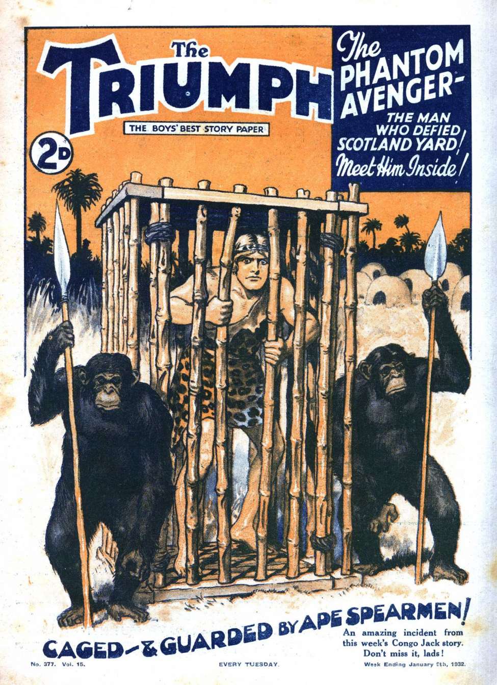 Comic Book Cover For The Triumph 377