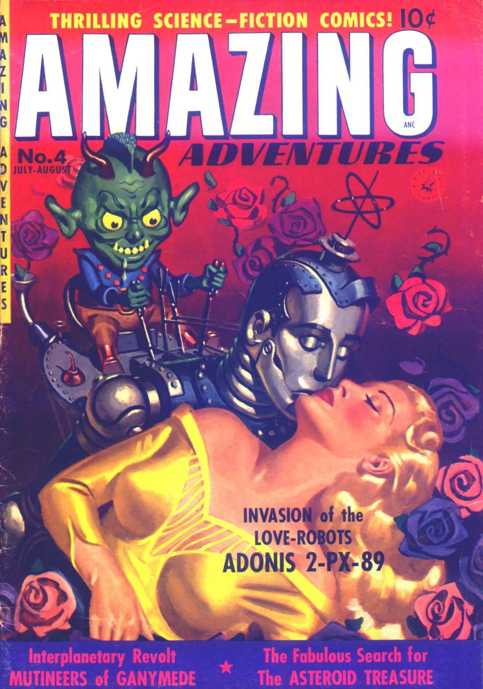 Comic Book Cover For Amazing Adventures 4
