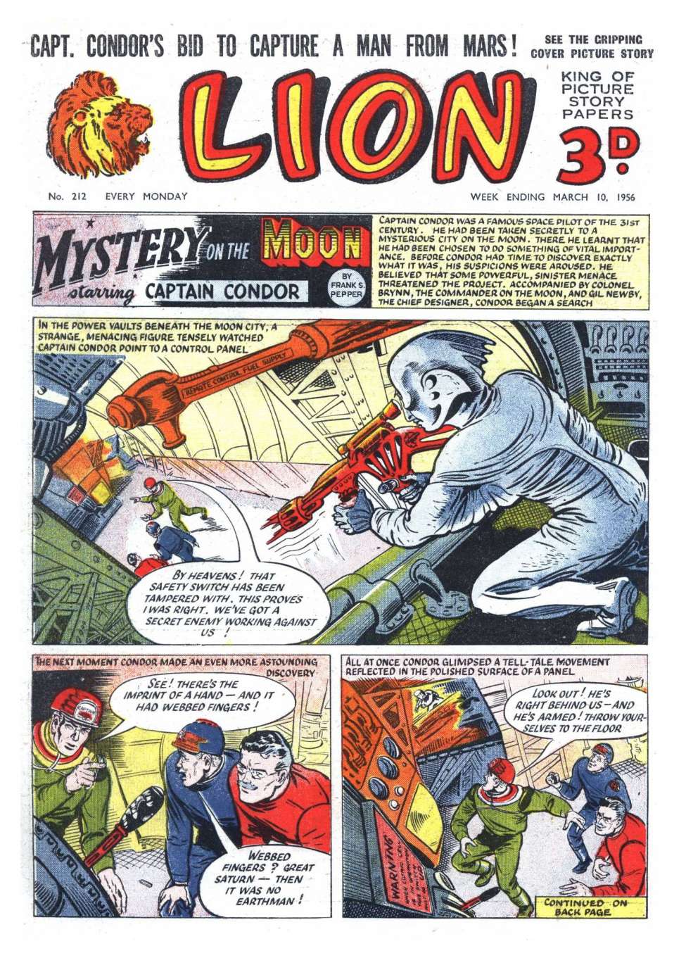 Comic Book Cover For Lion 212