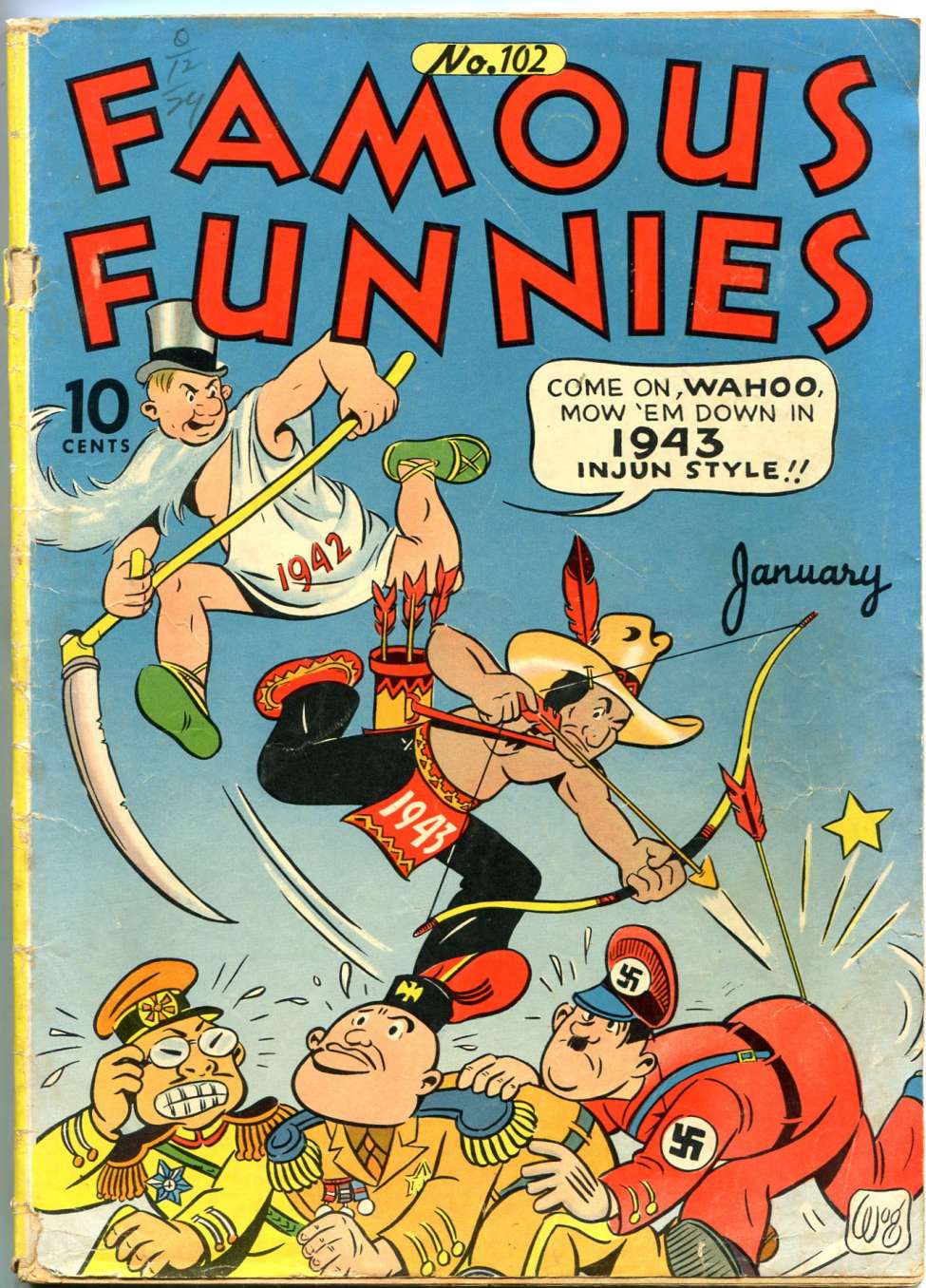 Book Cover For Famous Funnies 102