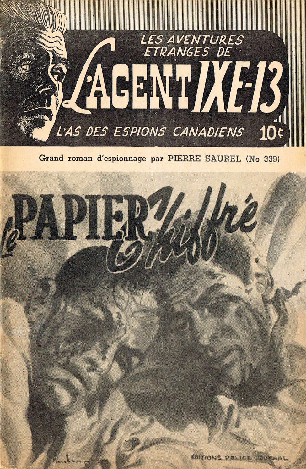Book Cover For L'Agent IXE-13 v2 339 - Le papier chiffré