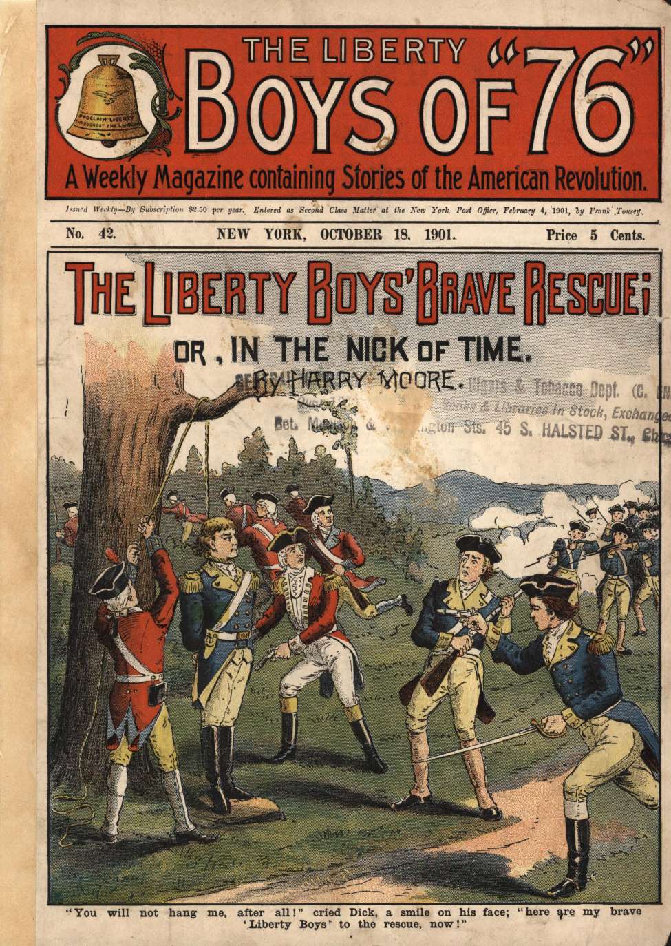 Book Cover For The Liberty Boys of 76 42 - The Liberty Boy's Brave Rescue