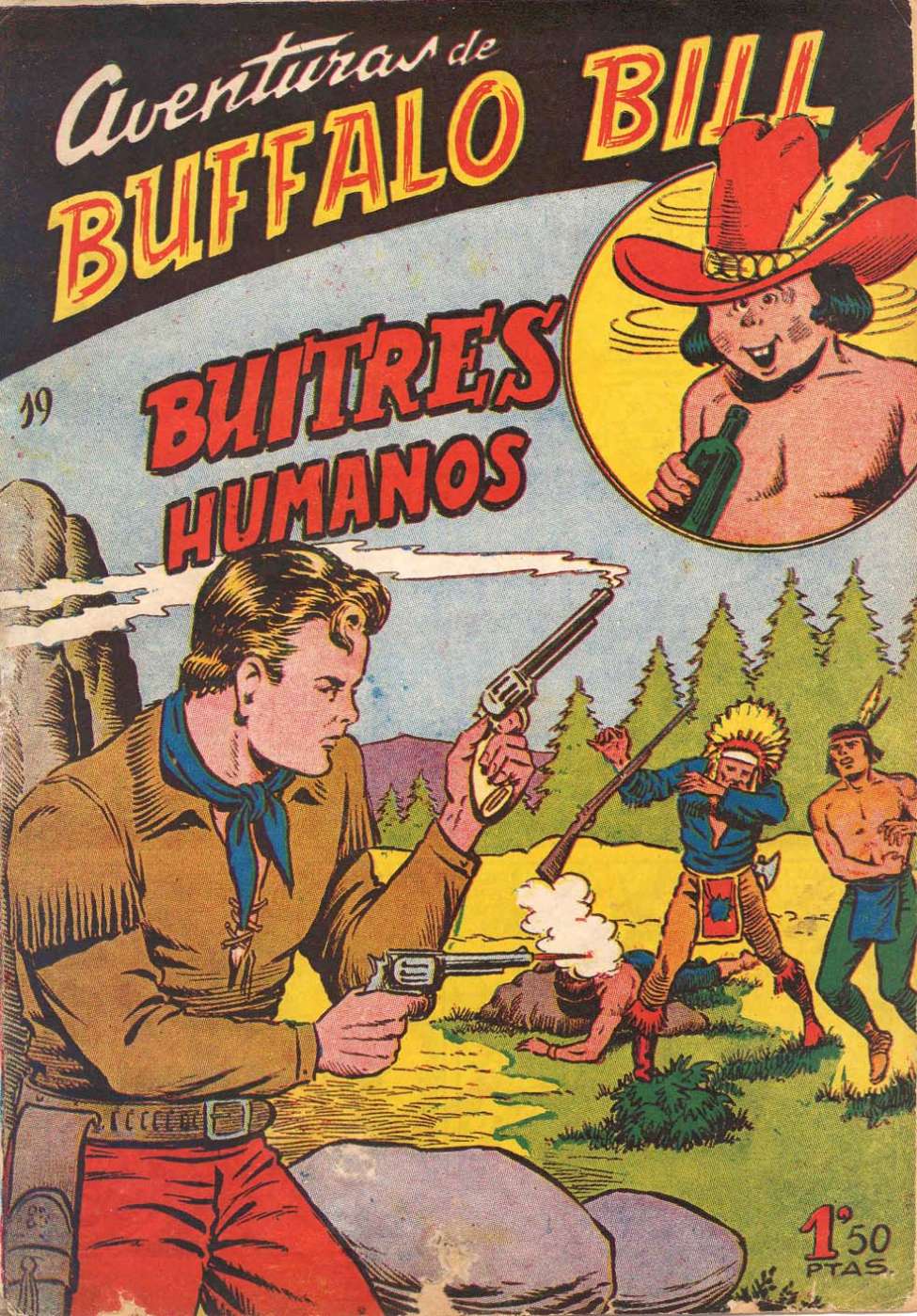 Comic Book Cover For Aventuras de Buffalo Bill 19 Buitres humanos