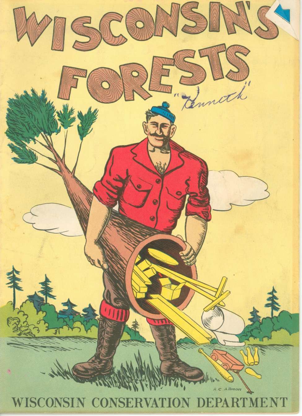 Comic Book Cover For Wisconsin's Forests