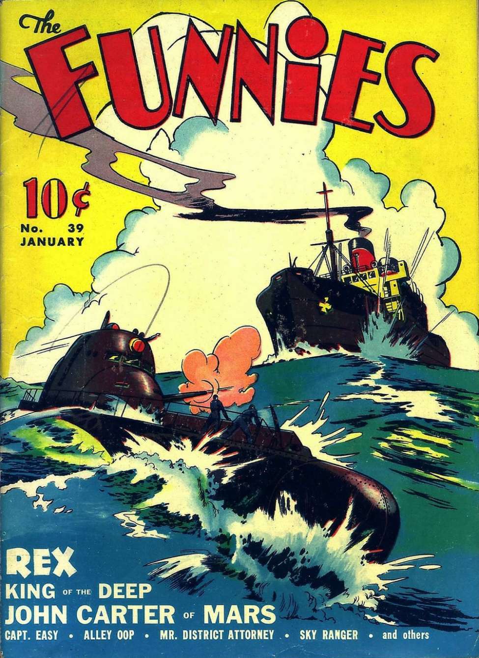 Comic Book Cover For The Funnies 39