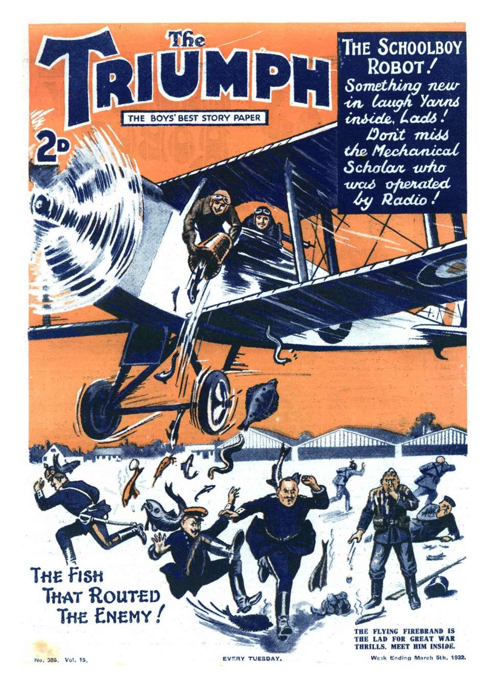 Comic Book Cover For The Triumph 385