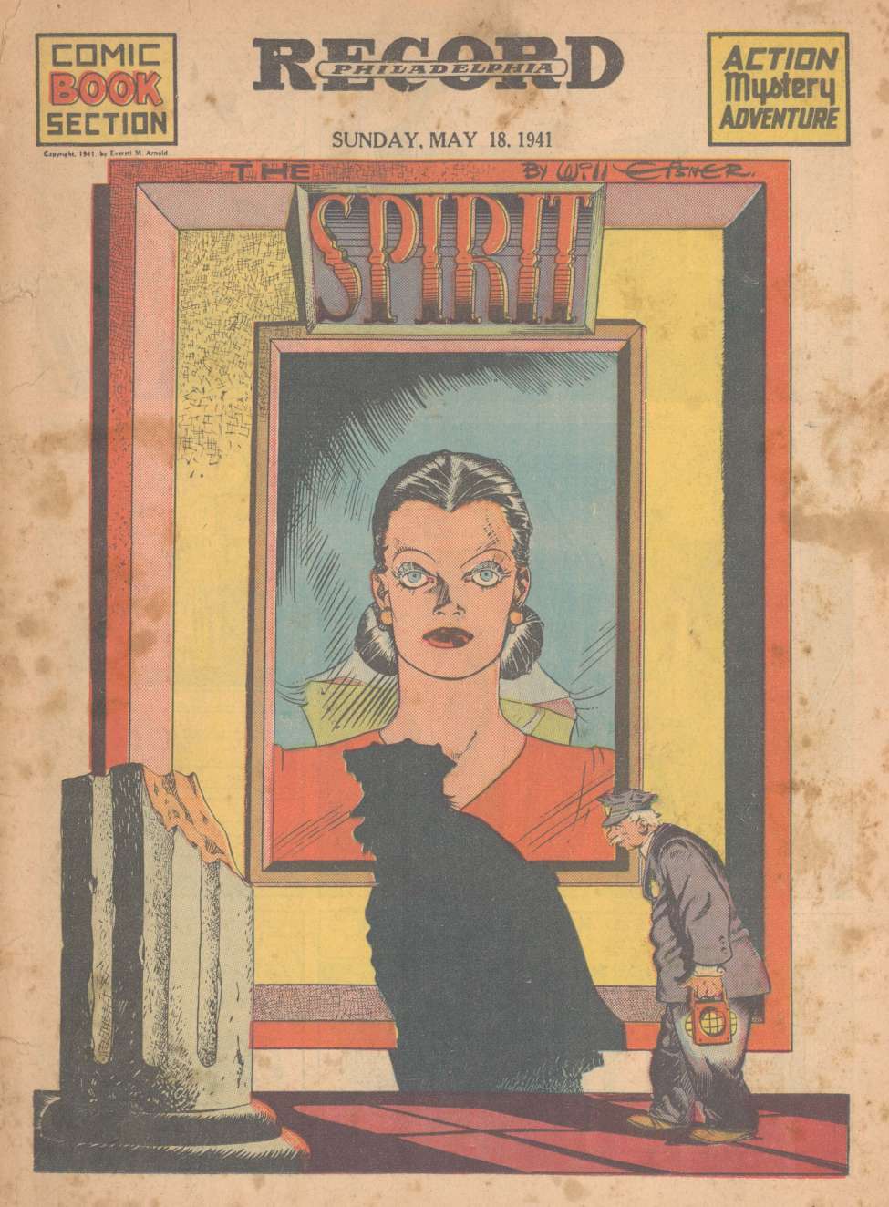 Book Cover For The Spirit (1941-05-18) - Philadelphia Record - Version 2