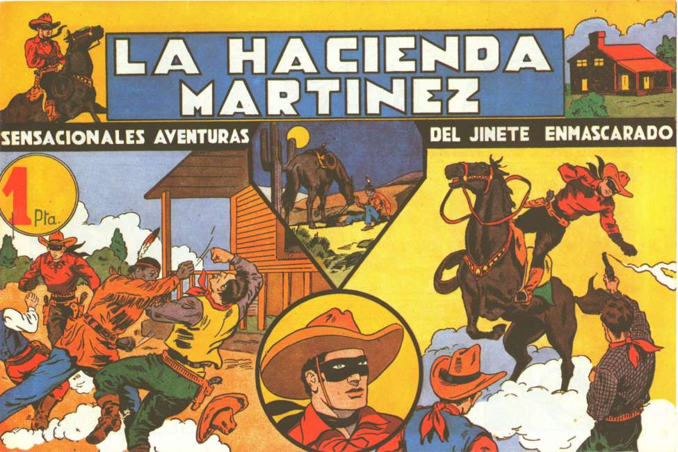 Comic Book Cover For El Jinete Enmascarado 2 - La hacienda Martínez