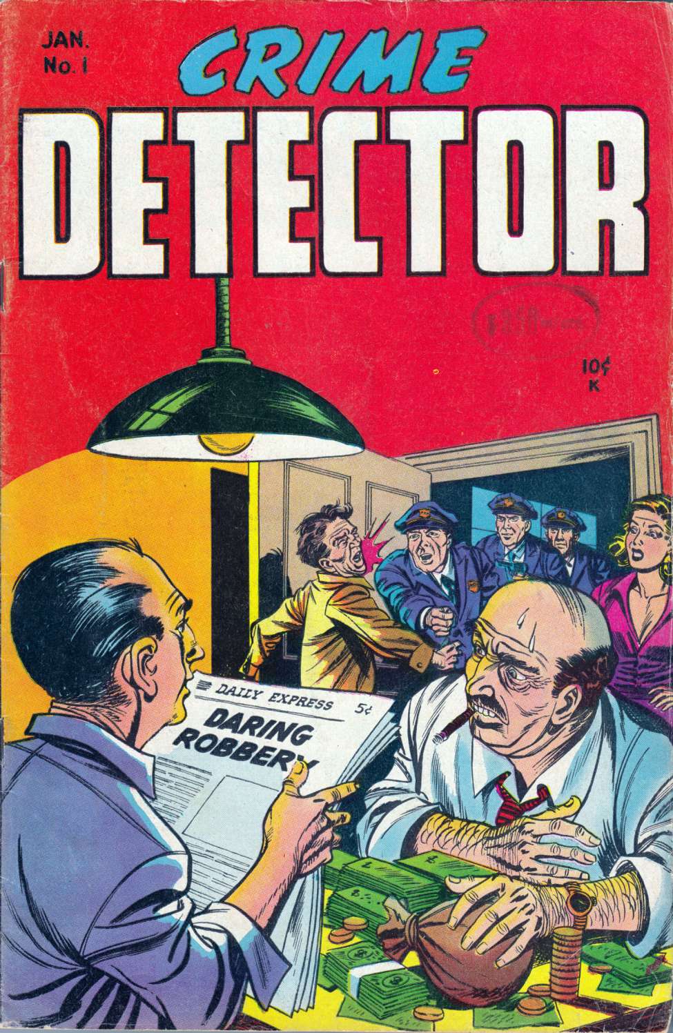 Comic Book Cover For Crime Detector 1