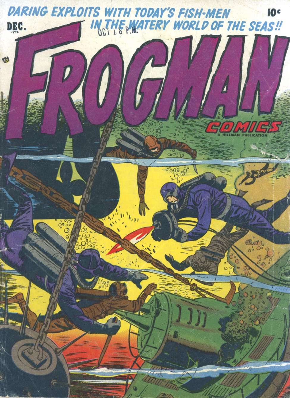 Comic Book Cover For Frogman Comics 6