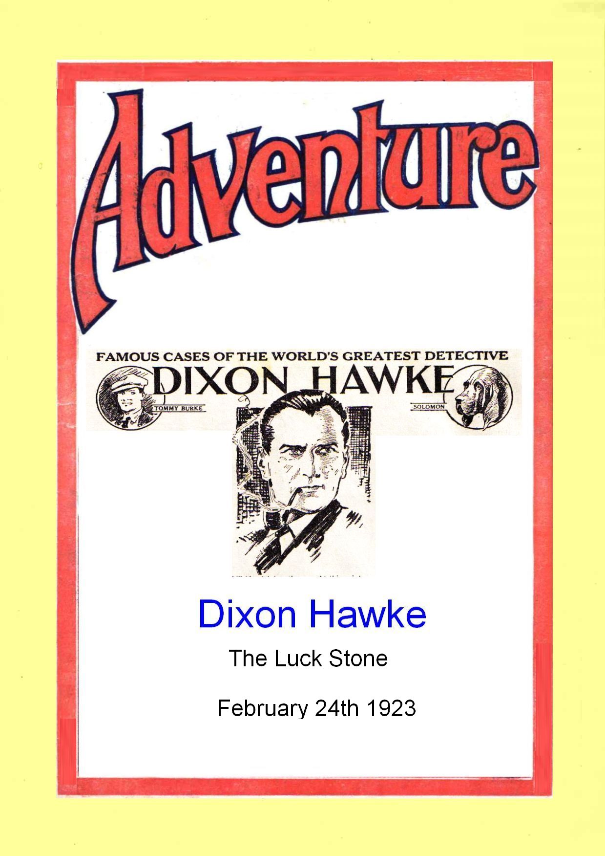 Comic Book Cover For Dixon Hawke - The Luck Stone