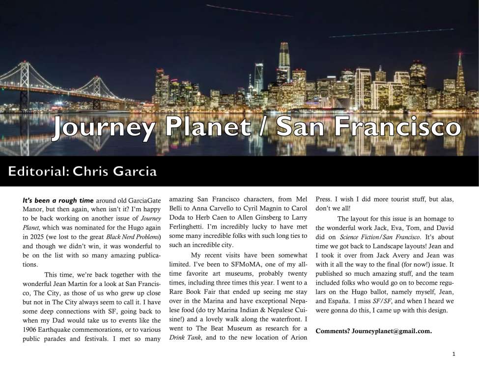 Book Cover For Journey Planet 91