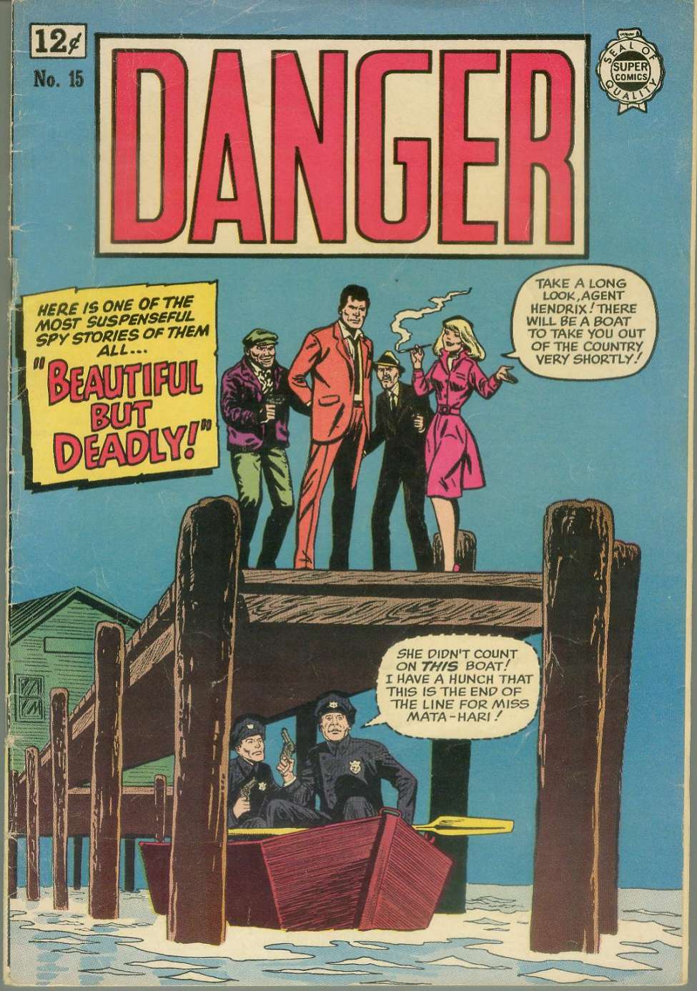 Comic Book Cover For Danger 15