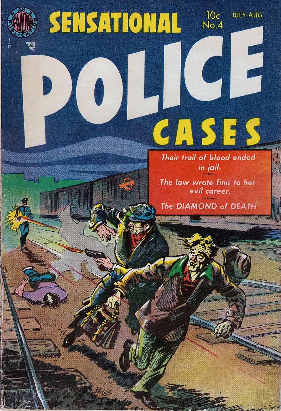 Comic Book Cover For Sensational Police Cases 4