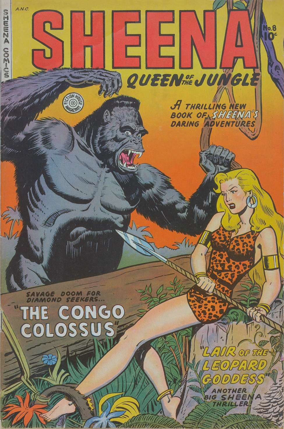 Book Cover For Sheena, Queen of the Jungle 8