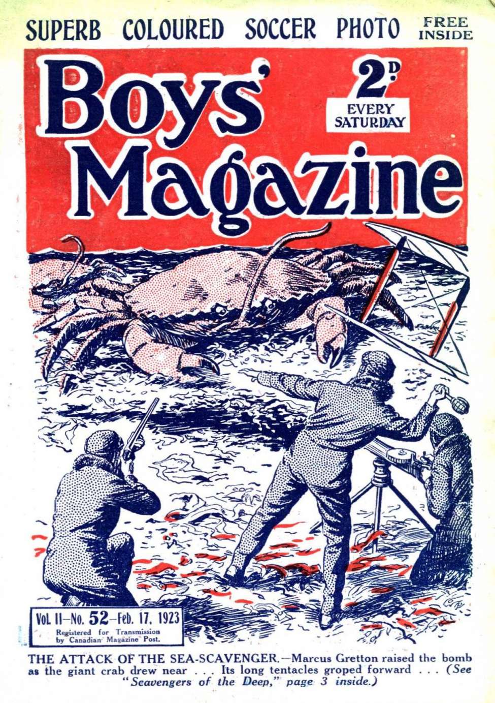 Book Cover For Boys' Magazine 52