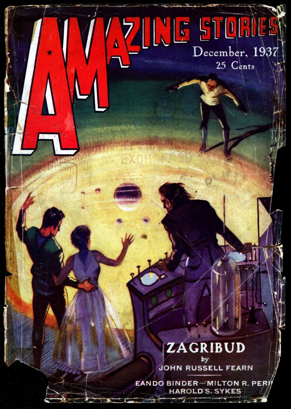 Book Cover For Amazing Stories v11 6 - The Myriad - Harold S. Sykes