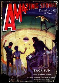Large Thumbnail For Amazing Stories v11 6 - The Myriad - Harold S. Sykes