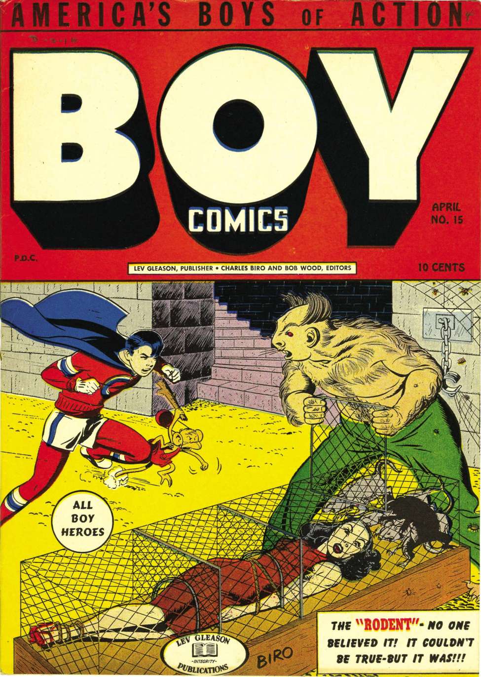 Comic Book Cover For Boy Comics 15 (1 fiche) - Version 1