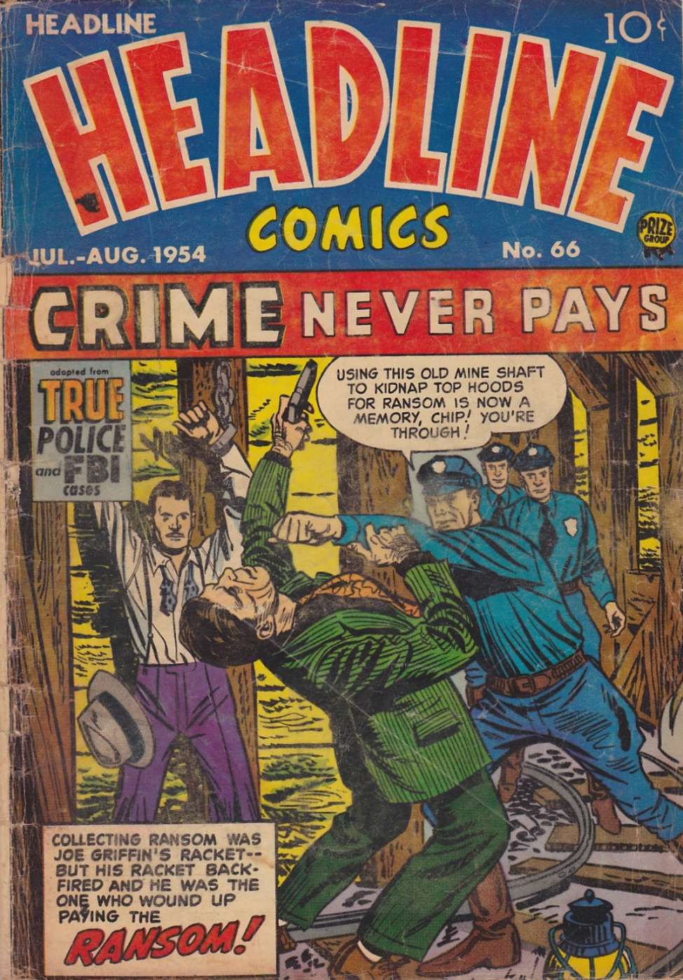 Comic Book Cover For Headline Comics 66