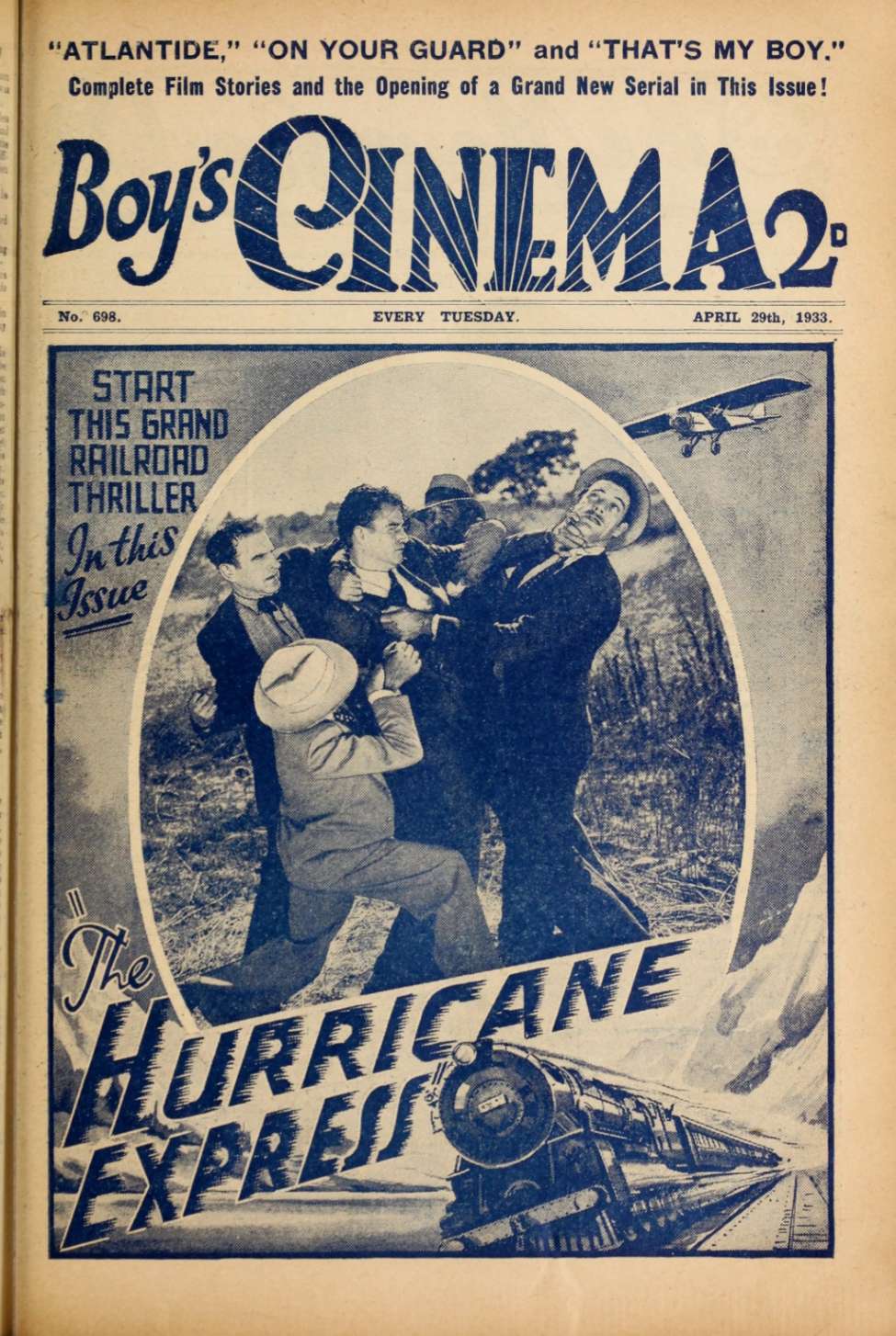 Comic Book Cover For Boy's Cinema 698 - Hurricane Express - John Wayne