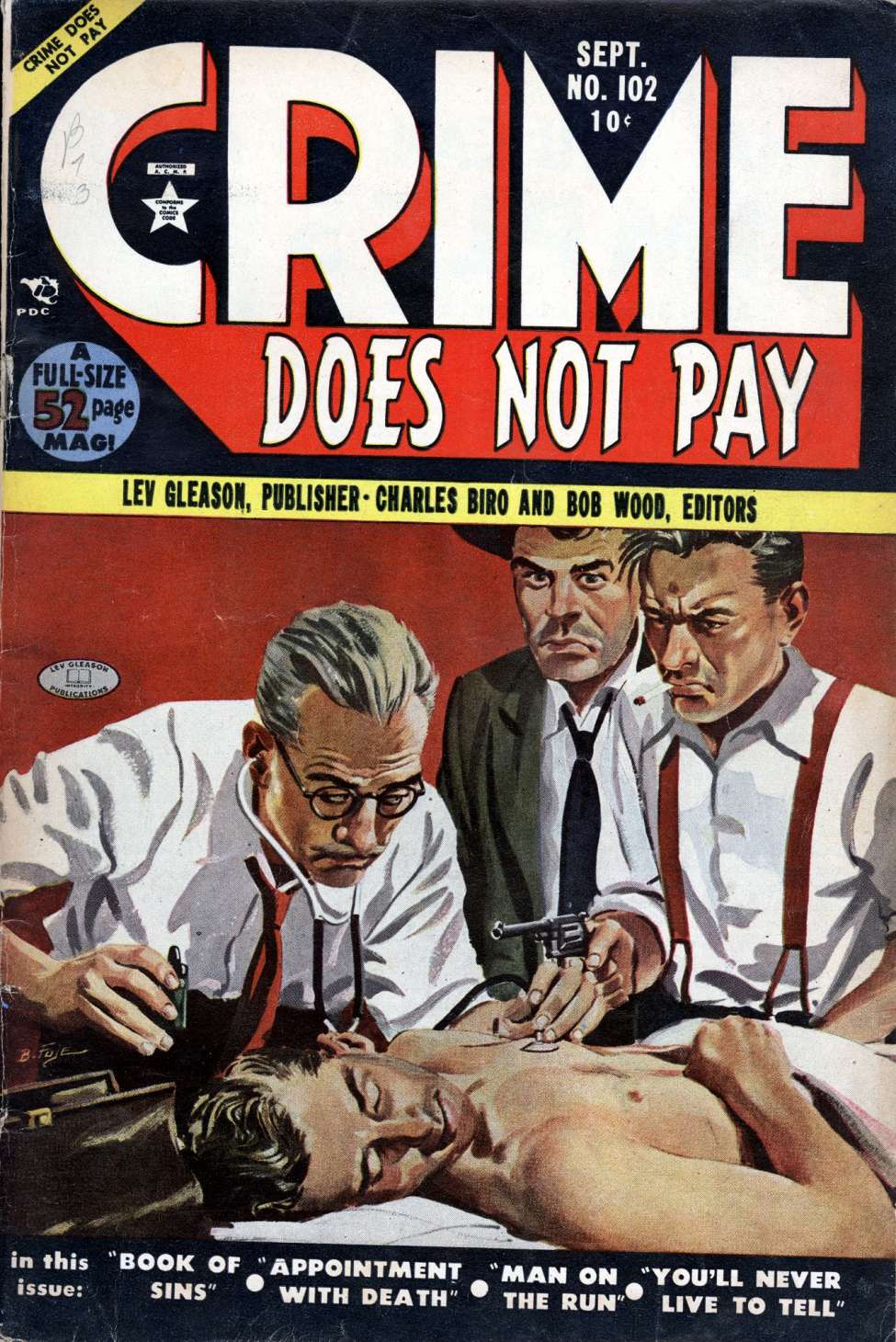 Comic Book Cover For Crime Does Not Pay 102