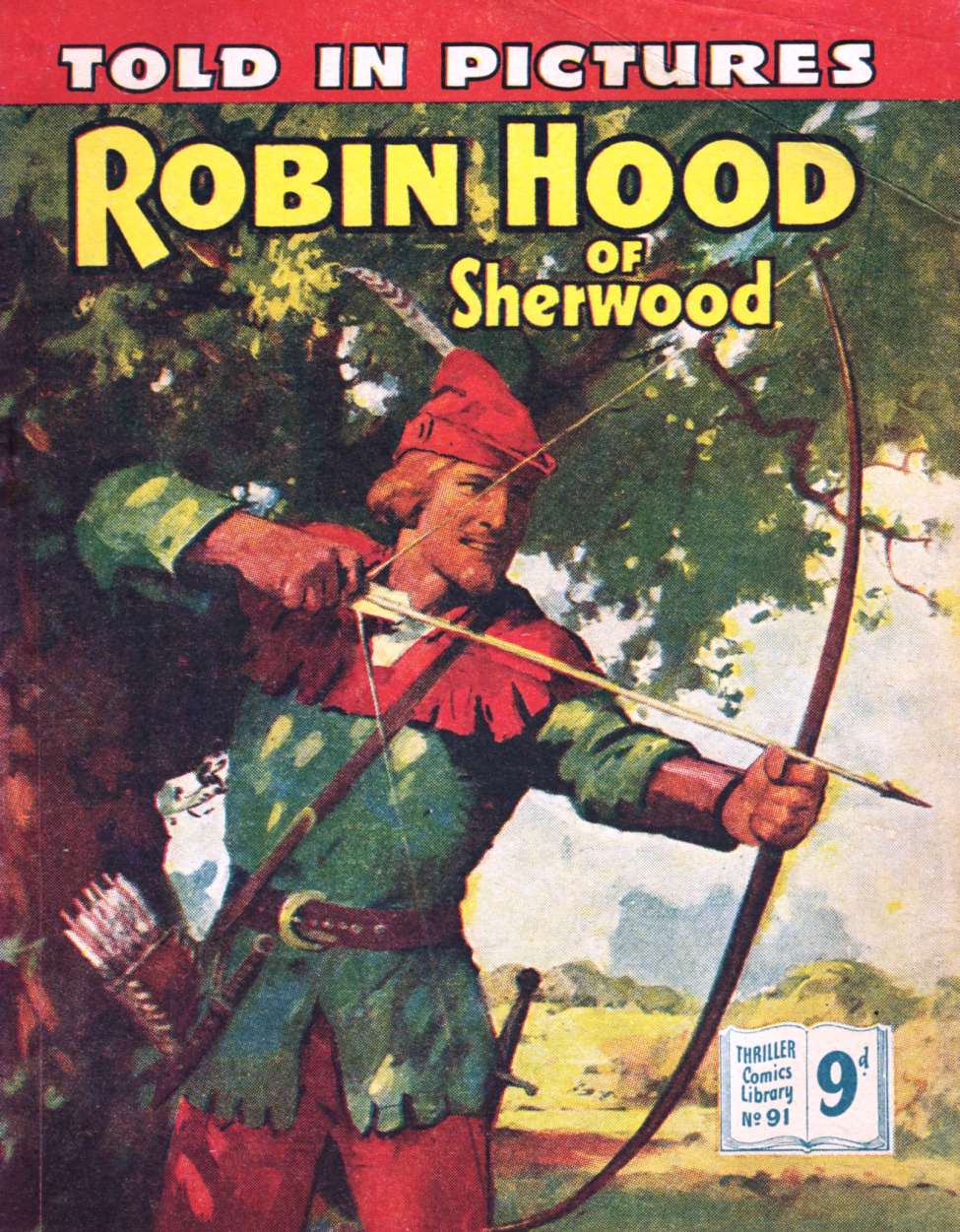 Comic Book Cover For Thriller Comics Library 91 - Robin Hood of Sherwood