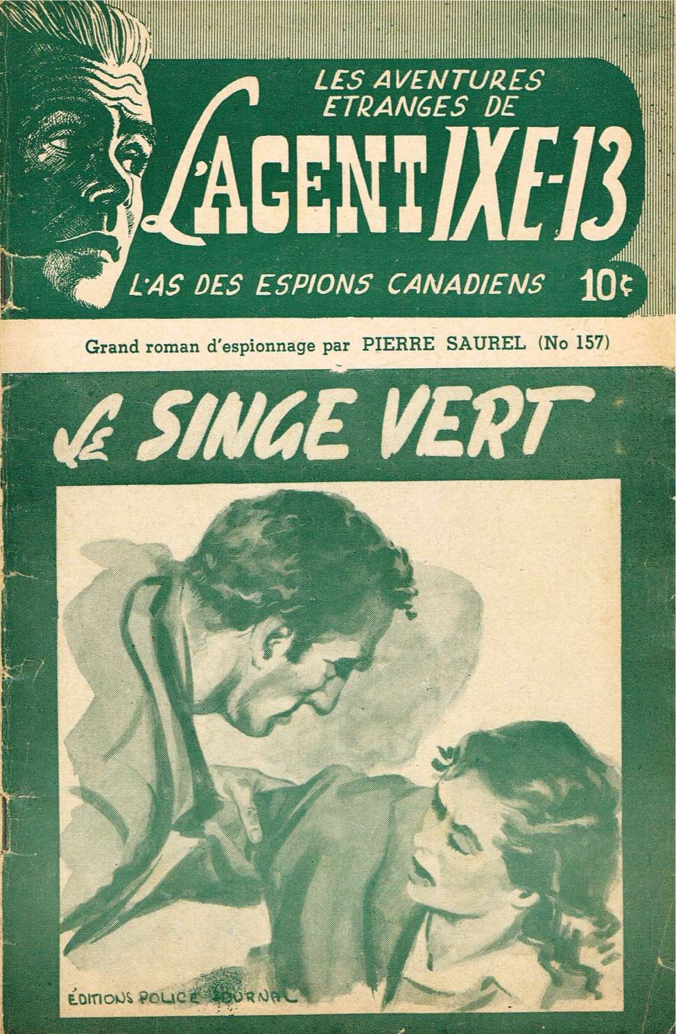 Comic Book Cover For L'Agent IXE-13 v2 157 - Le singe vert
