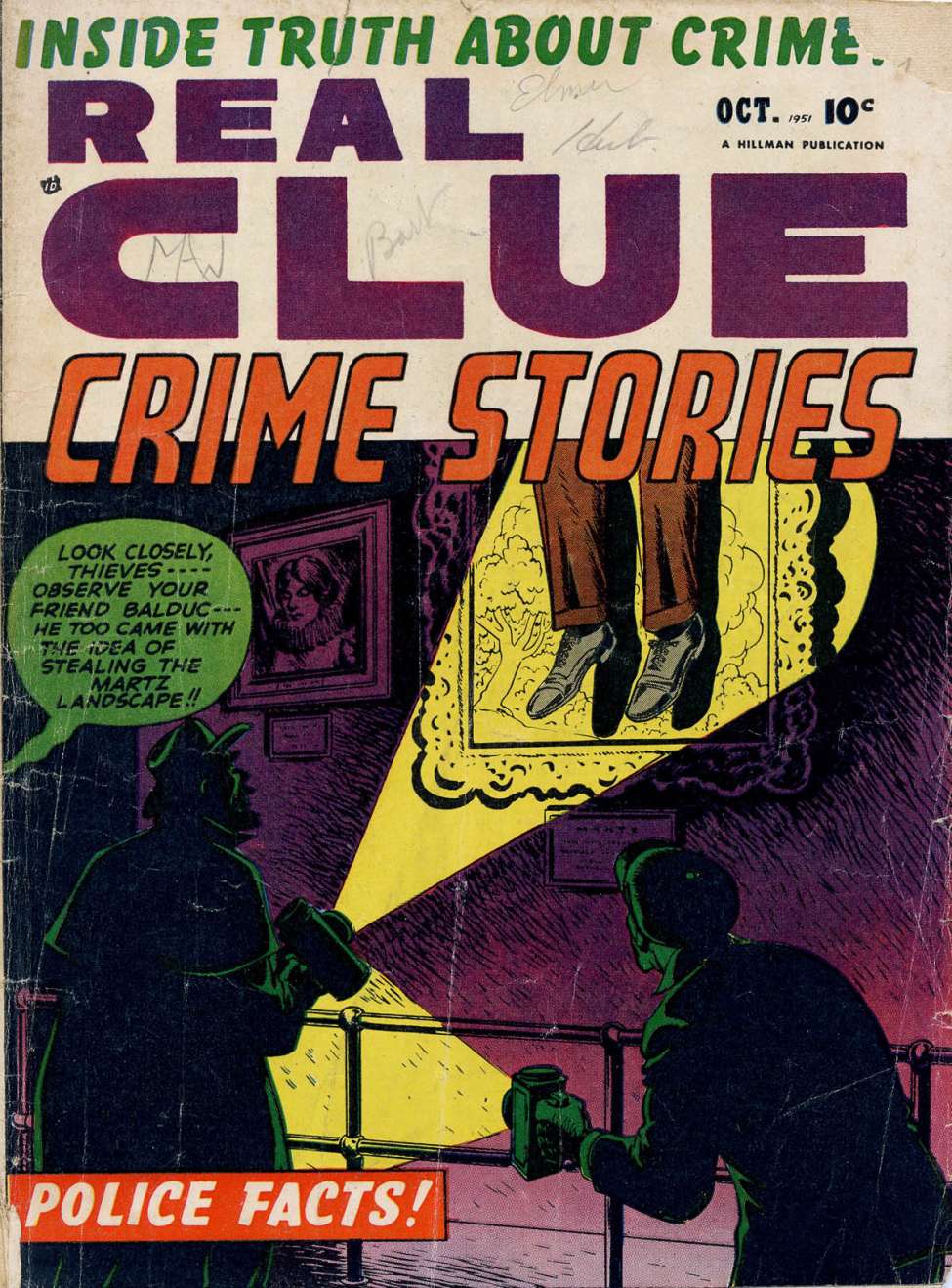 Comic Book Cover For Real Clue Crime Stories v6 8