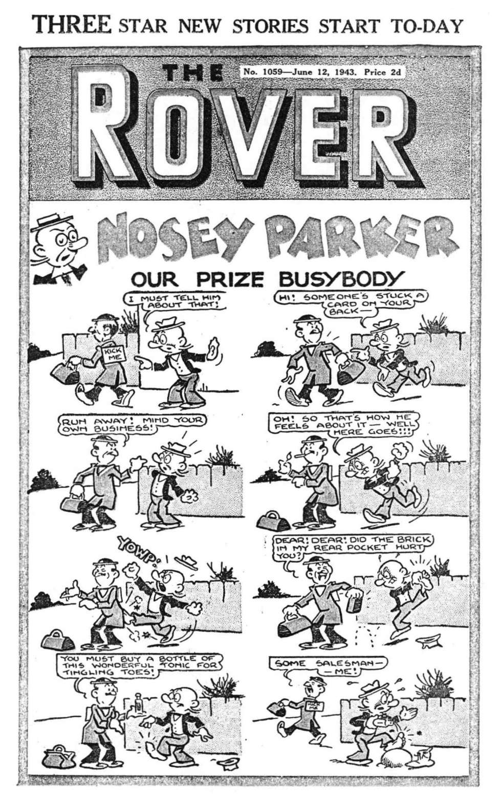 Comic Book Cover For The Rover 1059