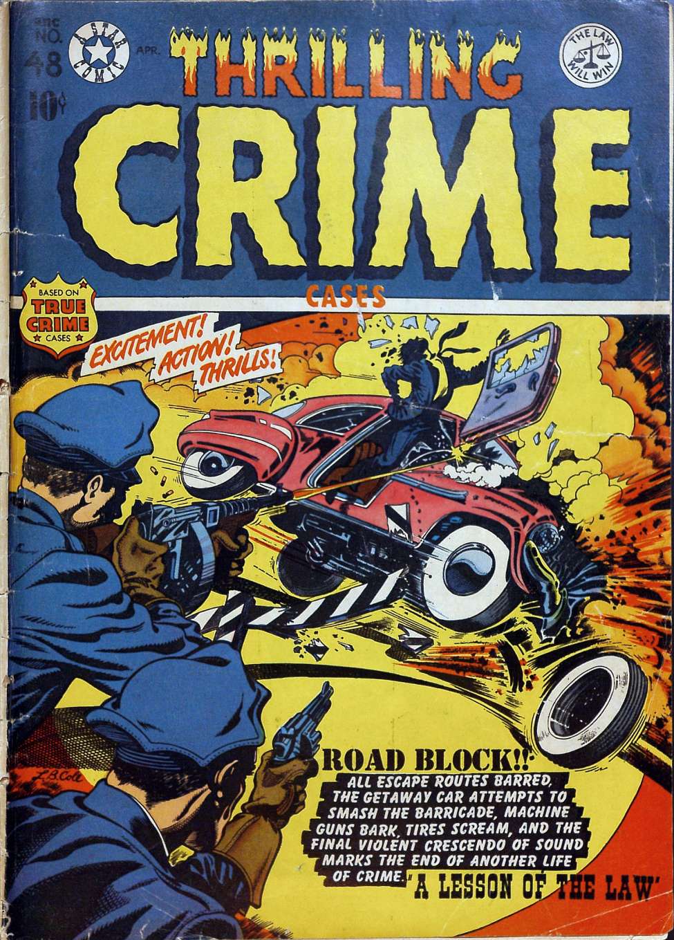 Comic Book Cover For Thrilling Crime Cases 48