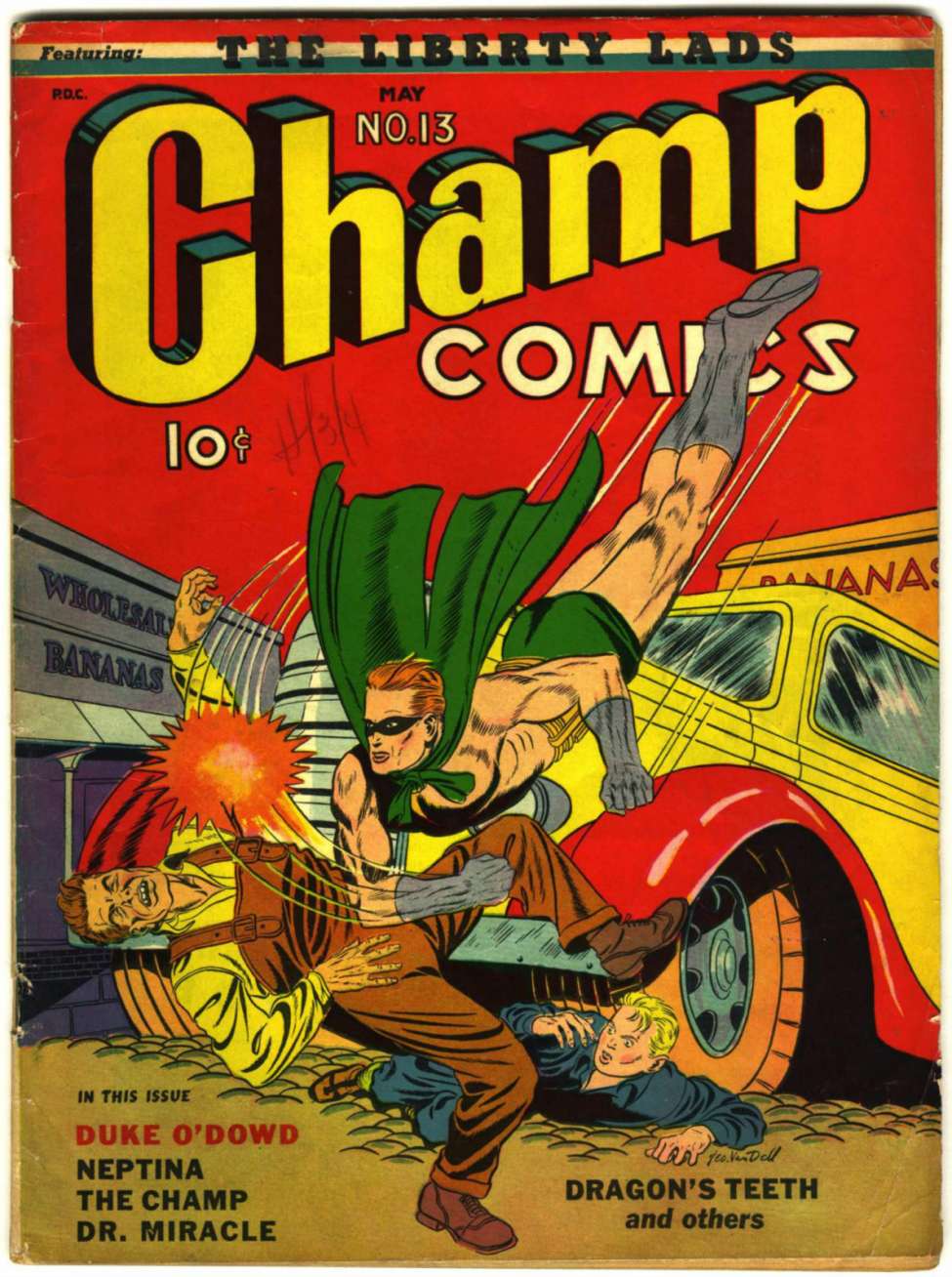 Comic Book Cover For Champ Comics 13