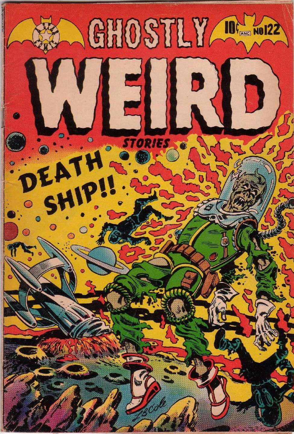 Comic Book Cover For Ghostly Weird Stories 122