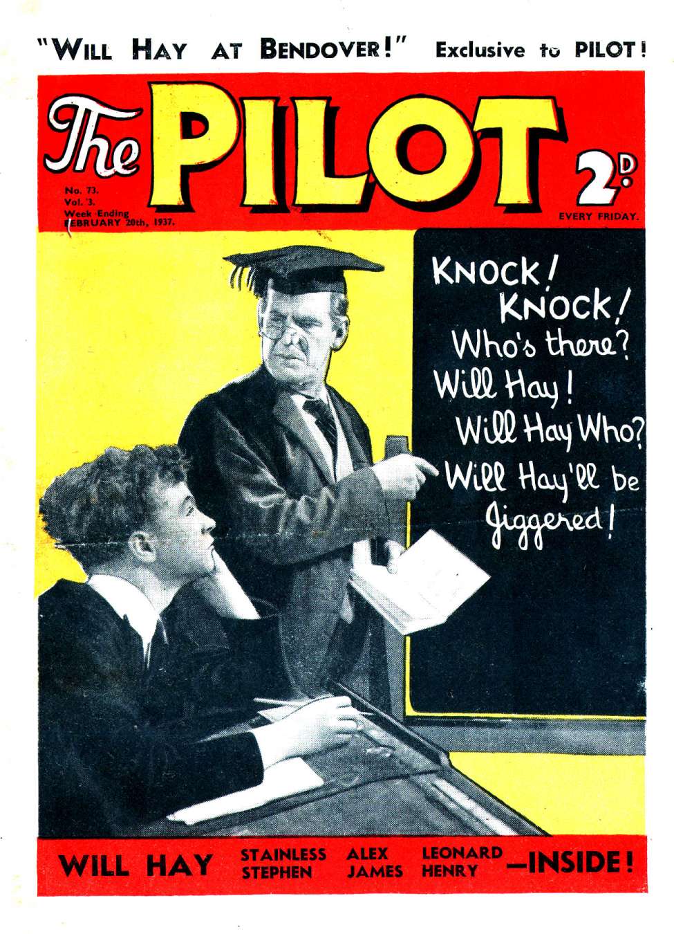 Comic Book Cover For The Pilot 73