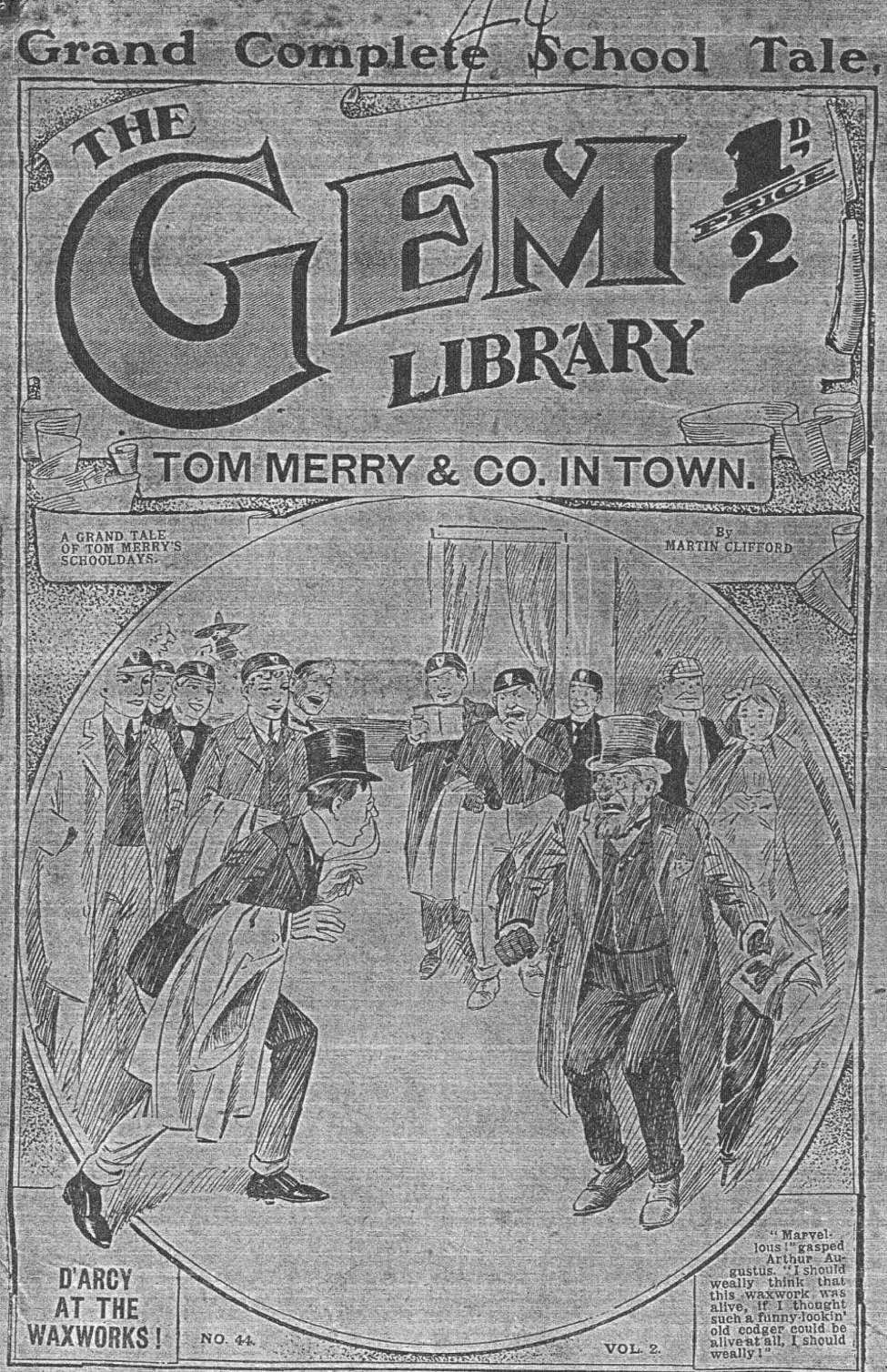 Comic Book Cover For The Gem v1 44 - Tom Merry & Co. in Town