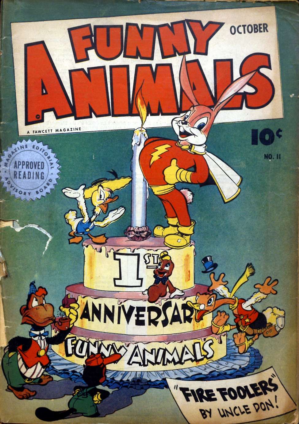 Comic Book Cover For Fawcett's Funny Animals 11