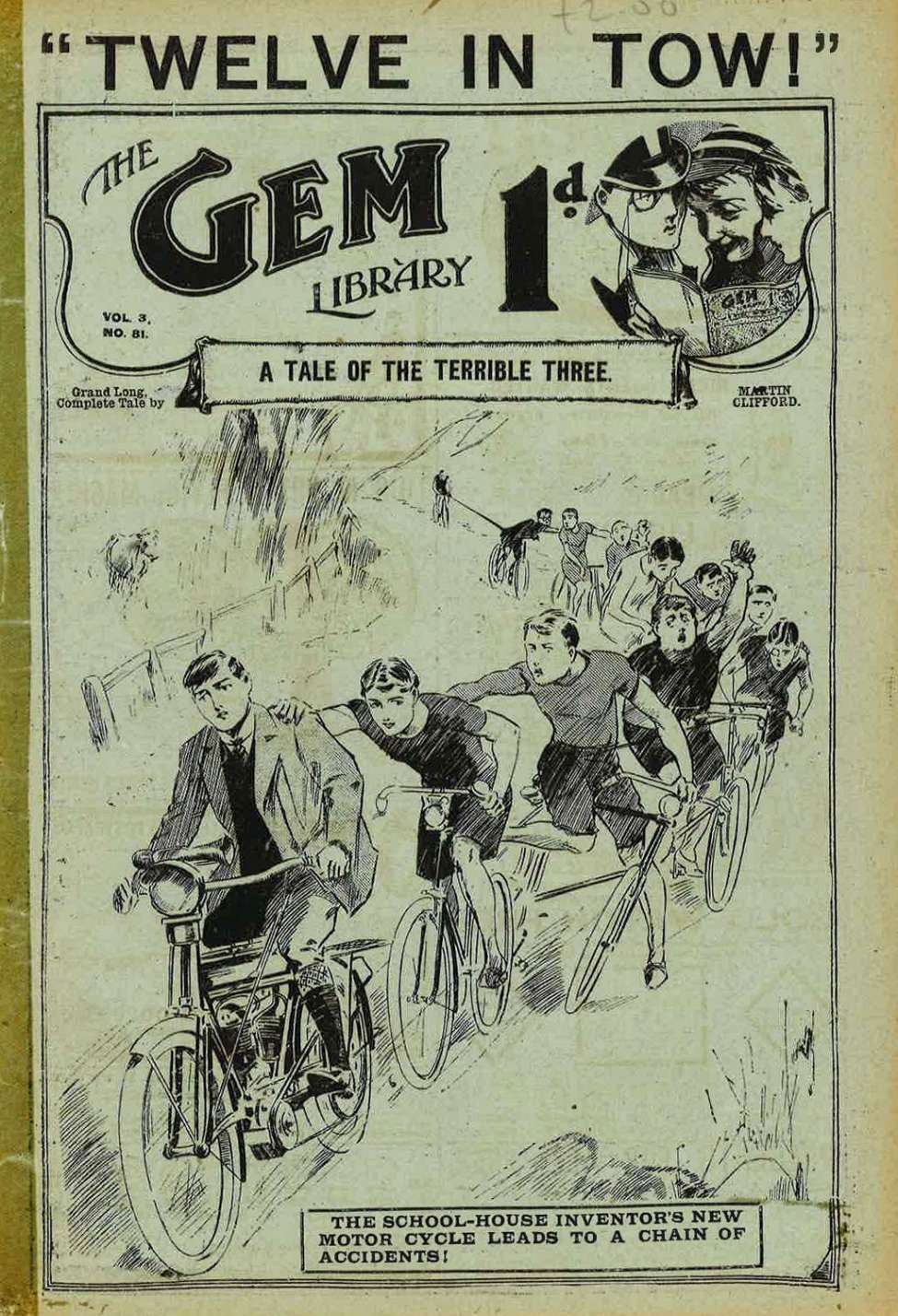 Book Cover For The Gem v2 81 - The St. Jim’s Motor-Cyclist