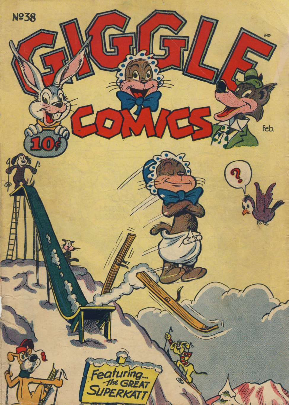 Comic Book Cover For Giggle Comics 38