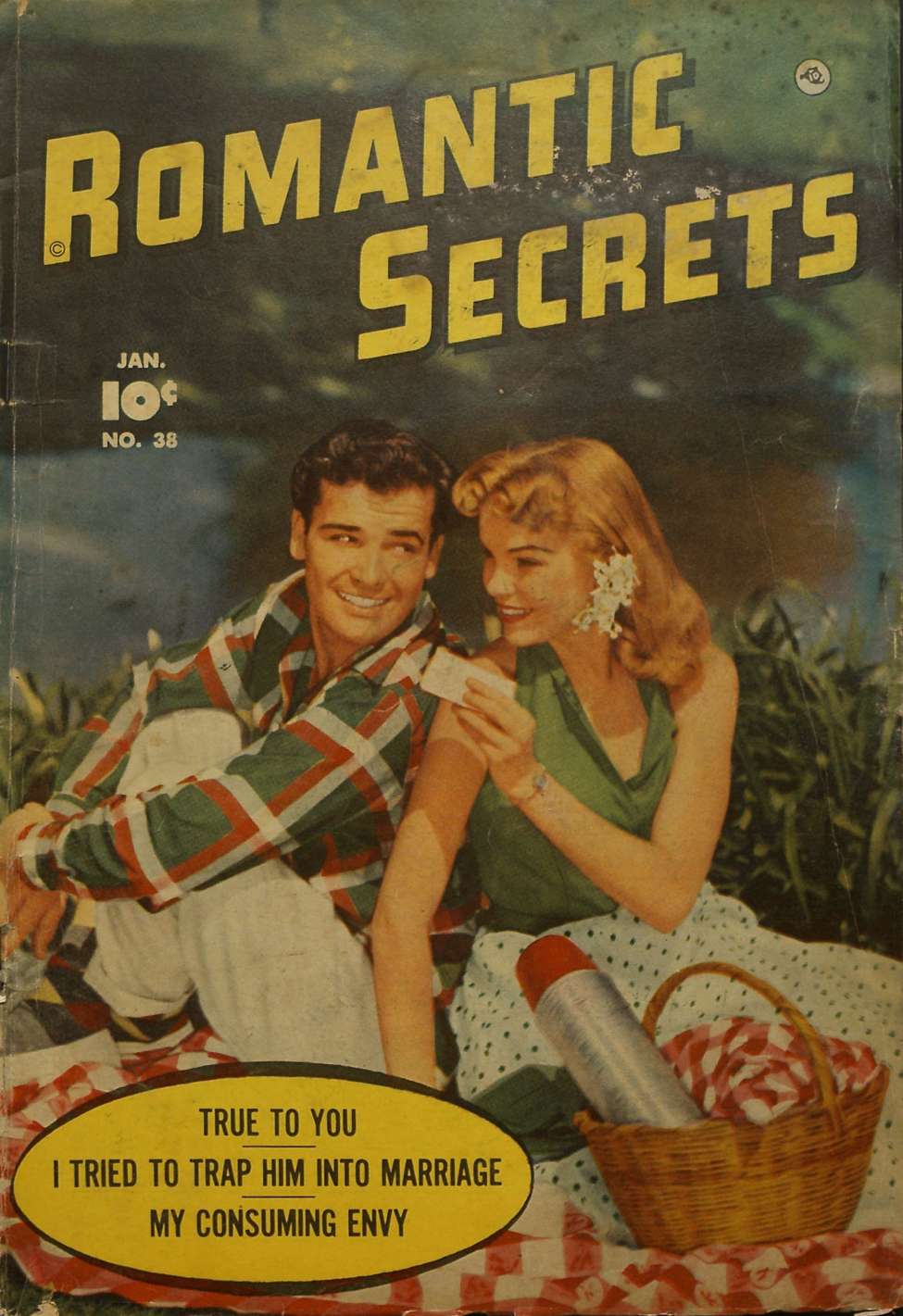 Comic Book Cover For Romantic Secrets 38