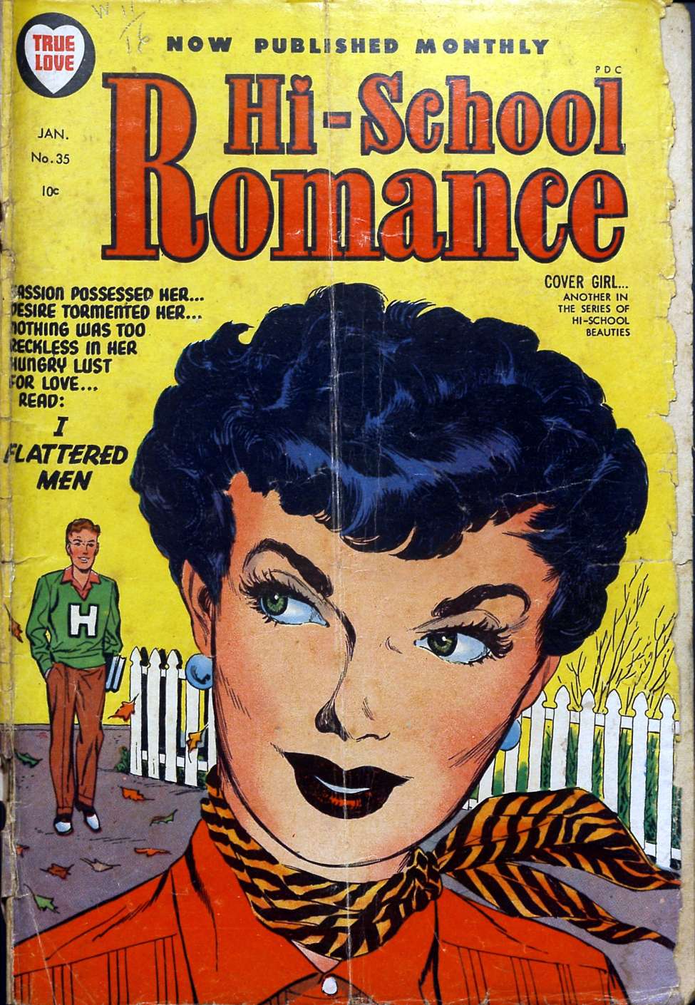 Comic Book Cover For Hi-School Romance 35