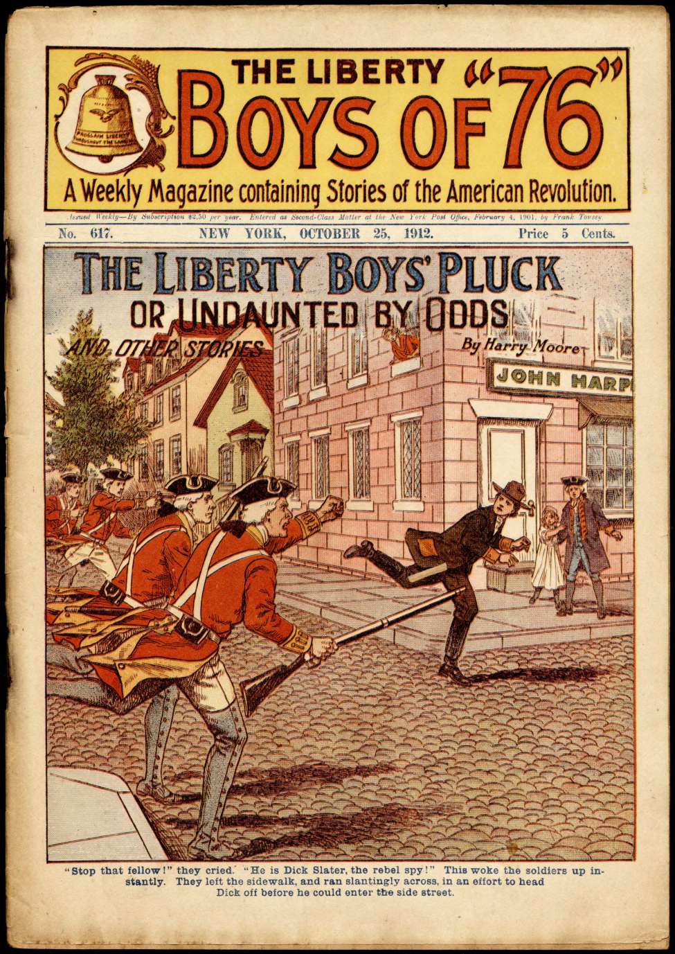 Book Cover For The Liberty Boys of 76 617 - The Liberty Boys' Pluck