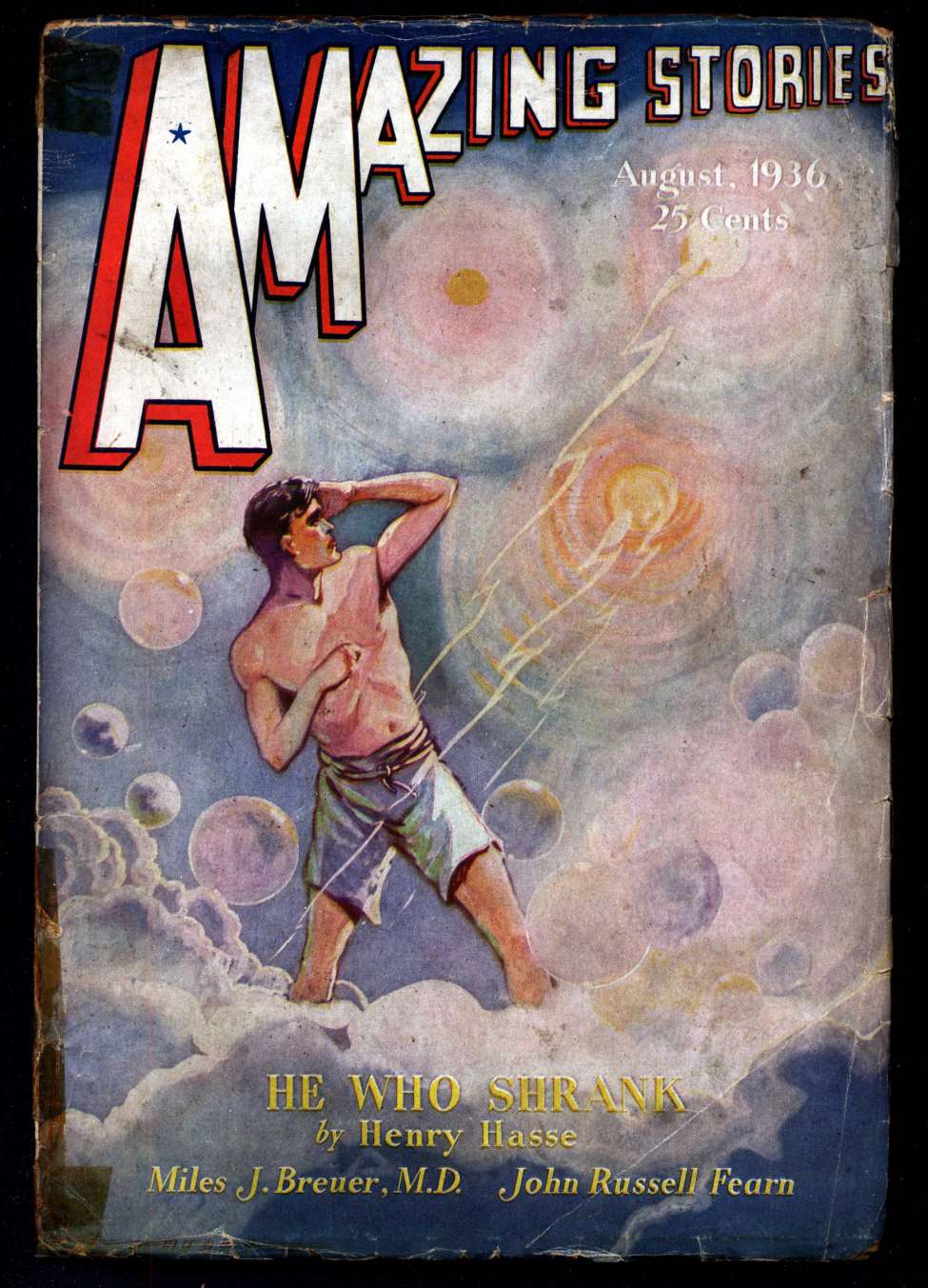 Book Cover For Amazing Stories v10 11 - He Who Shrank - Henry Hasse