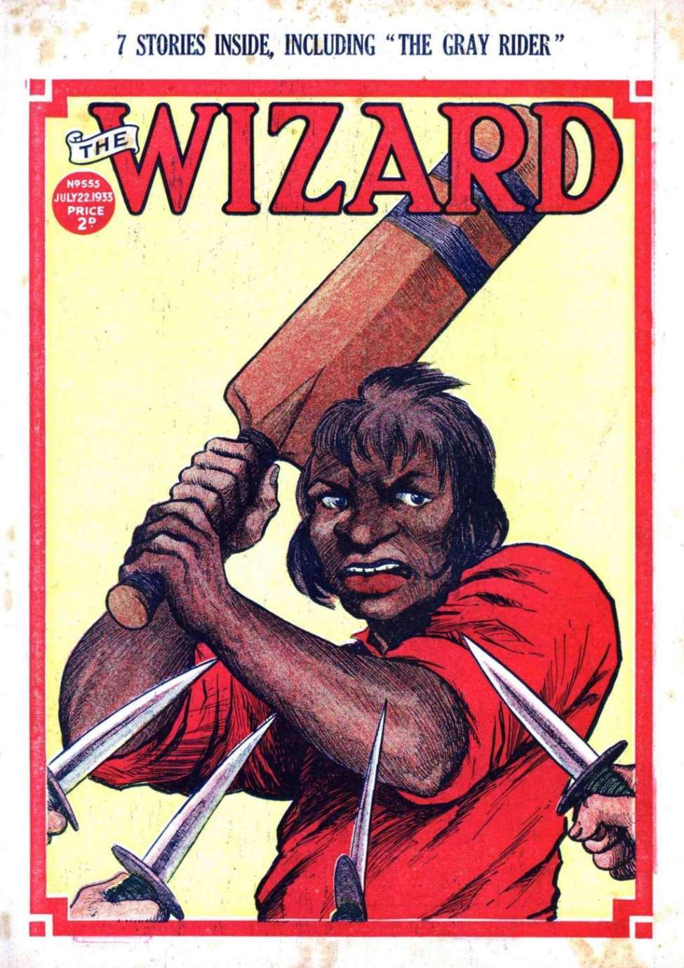 Comic Book Cover For The Wizard 555