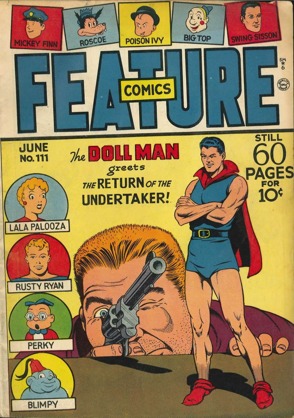 Comic Book Cover For Feature Comics 111