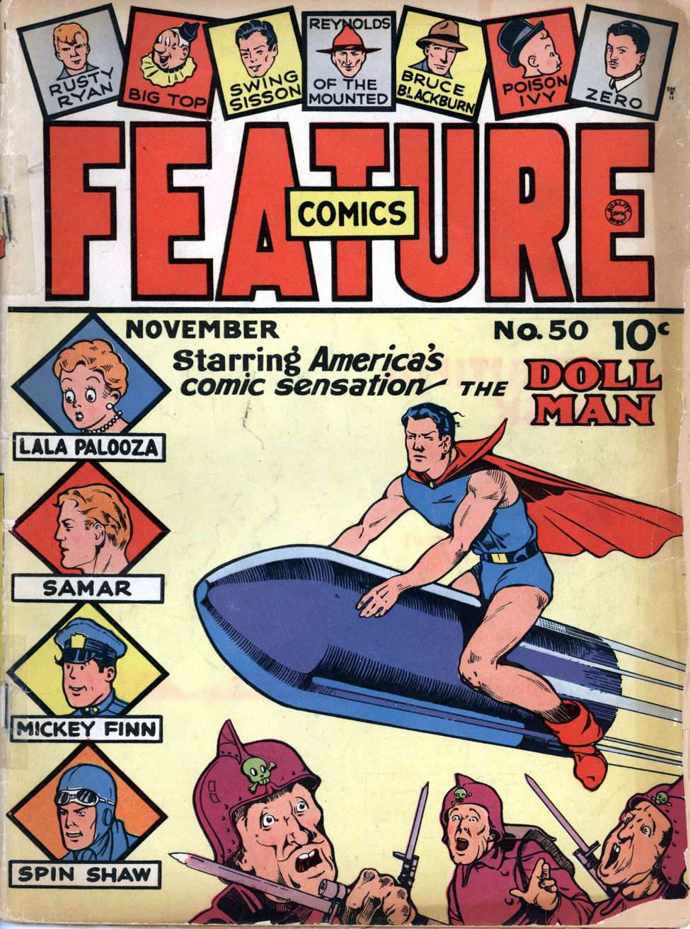 Comic Book Cover For Feature Comics 50