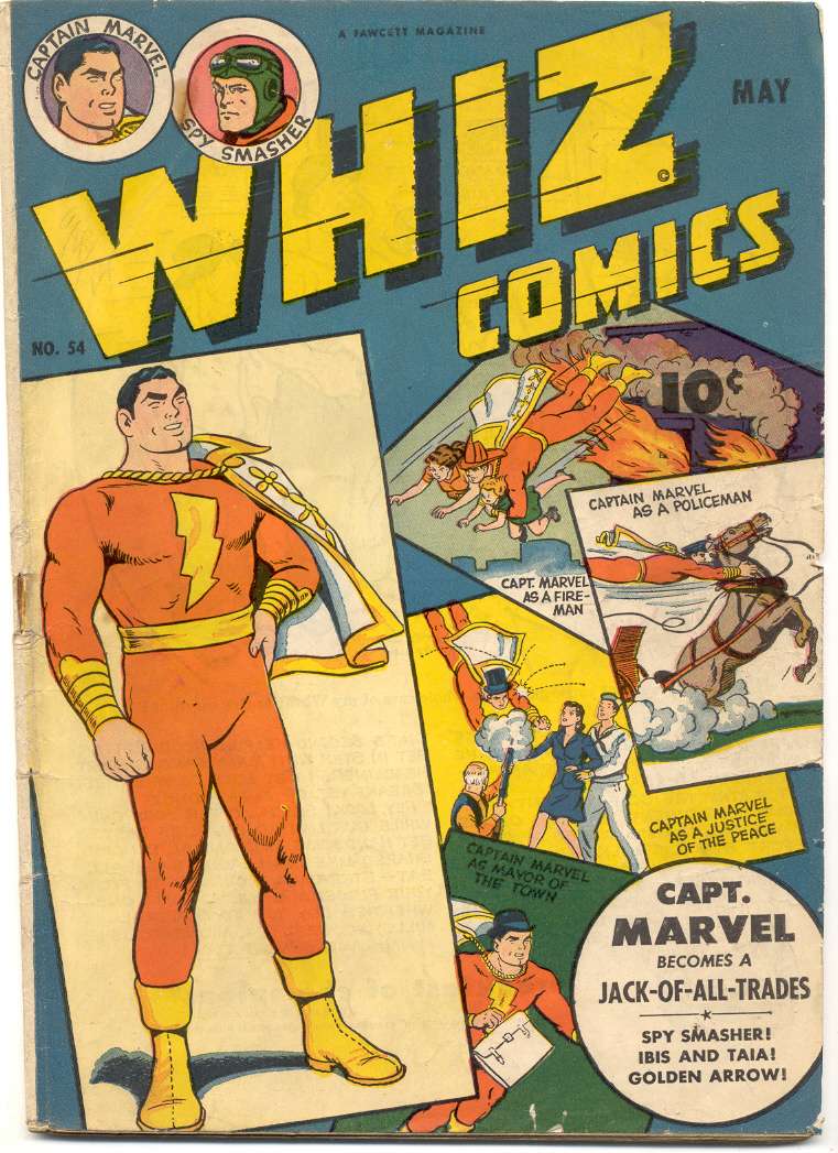 Comic Book Cover For Whiz Comics 54 - Version 2