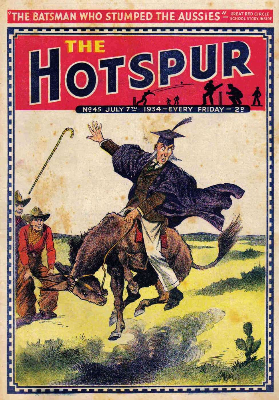 Comic Book Cover For The Hotspur 45